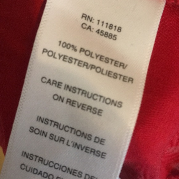 Michael Kors Red Ruffle Blouse - Picture 5 of 7